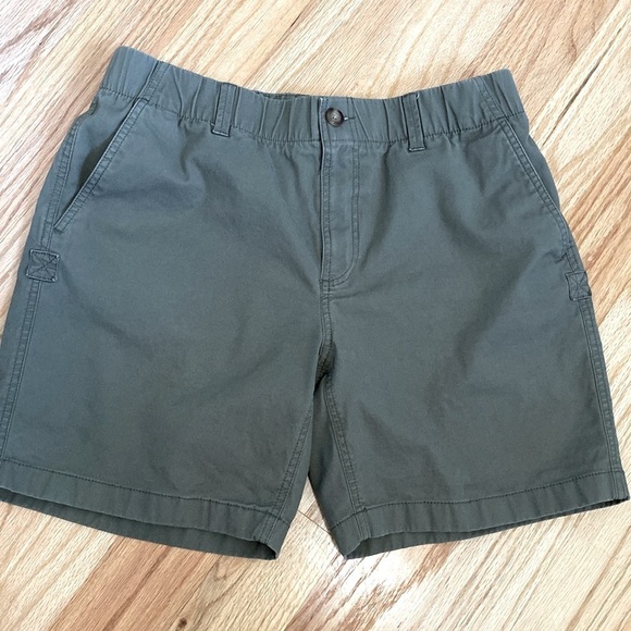 L.L. Bean Womens Shorts Khaki Chino Utility Cargo Cotton Sz 12 Gorpcore hiking - Picture 1 of 12